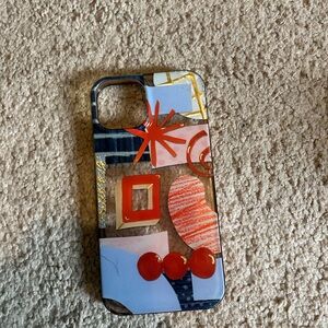Decorative Abstract Red Accent Phone Case for iPhone